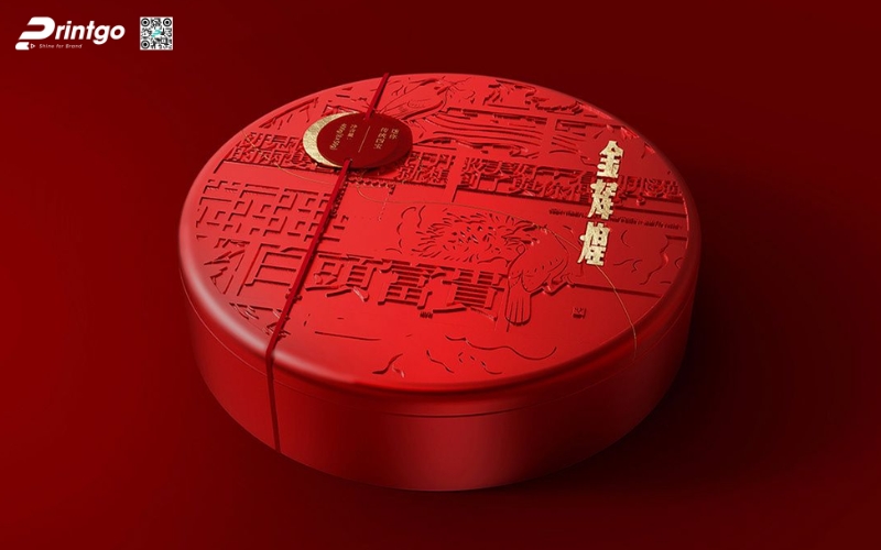 Mẫu hộp quà tết không rượu hình tròn Mẫu hộp quà tết không rượu hình tròn