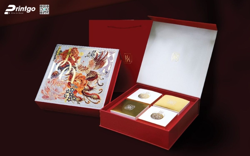 Mẫu hộp quà tết không rượu hình vuông Mẫu hộp quà tết không rượu hình vuông