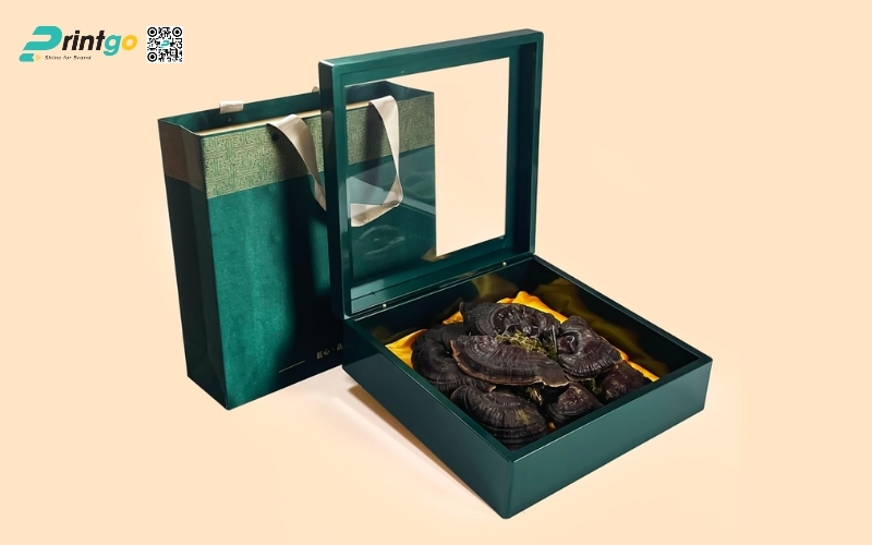 Mẫu hộp quà Tết nấm linh chi cao cấp và sang trọng nhất 2026 Mẫu hộp quà Tết nấm linh chi cao cấp và sang trọng nhất 2026