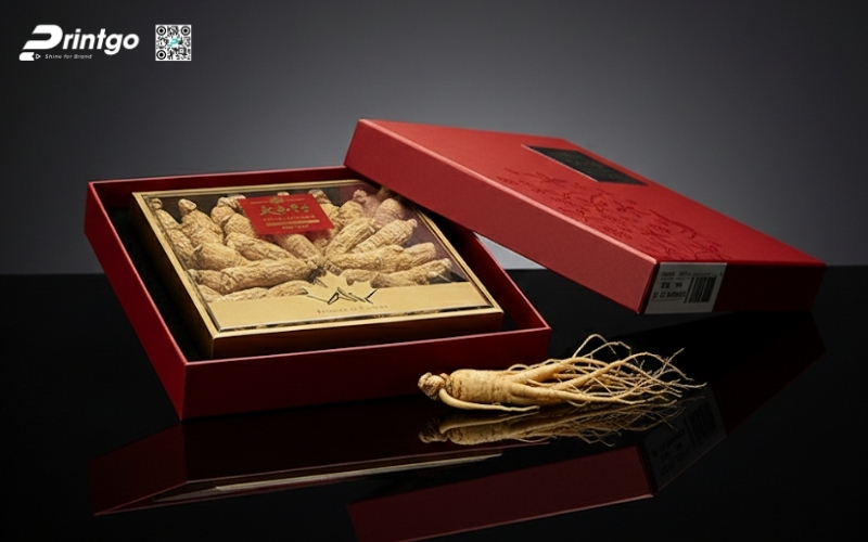 Mẫu hộp quà tết nhân sâm nguyên củ Mẫu hộp quà tết nhân sâm nguyên củ