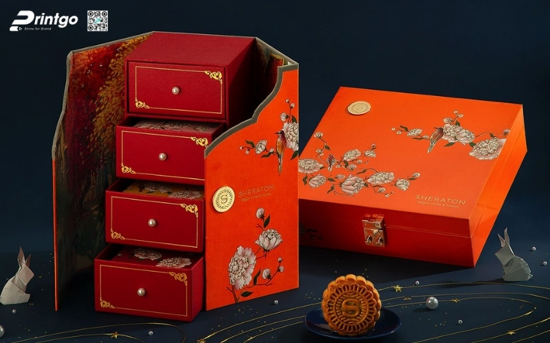 Hộp quà tết độc đáo nhiều ngăn Hộp quà tết độc đáo nhiều ngăn