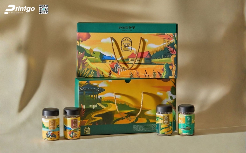 Mẫu hộp quà tết không rượu hình chữ nhật Mẫu hộp quà tết không rượu hình chữ nhật