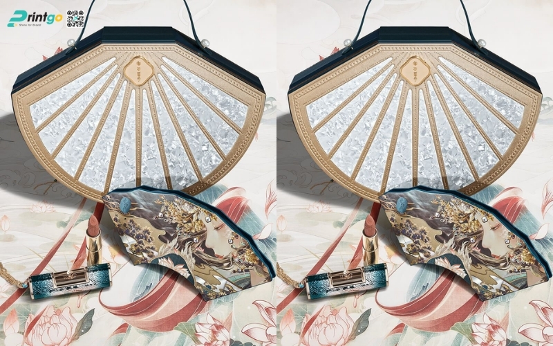 Hộp quà tết độc đáo hình quạt lạ mắt Hộp quà tết độc đáo hình quạt lạ mắt