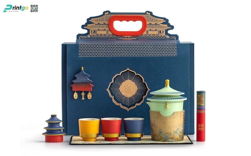 Mẫu hộp quà tết không rượu có quy cách đặc biệt Mẫu hộp quà tết không rượu có quy cách đặc biệt