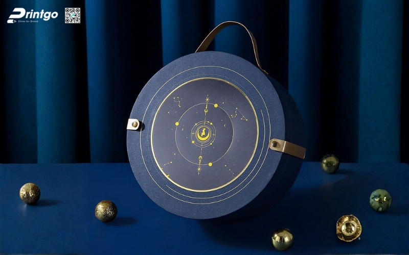 Mẫu hộp quà tết không rượu hình tròn Mẫu hộp quà tết không rượu hình tròn