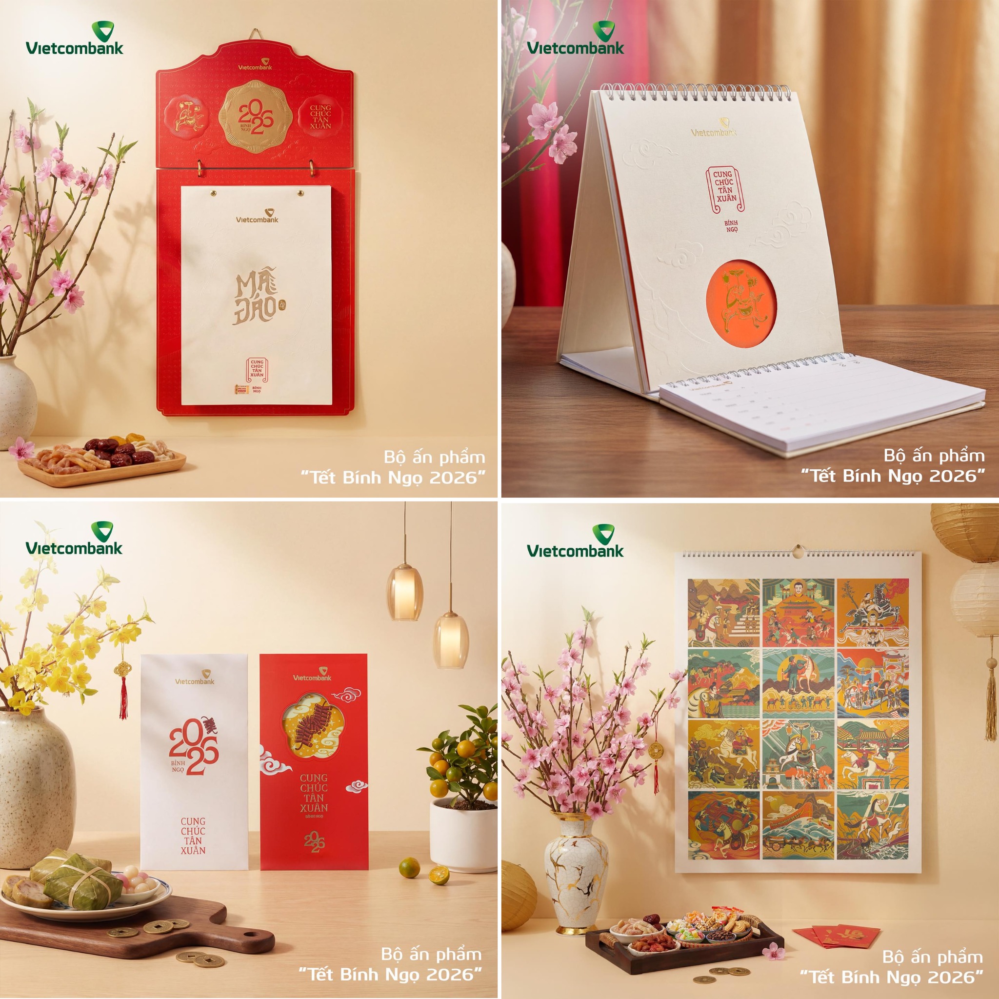 Bộ sưu tập lịch ngân hàng Vietcombank 2026 Bộ sưu tập lịch ngân hàng Vietcombank 2026