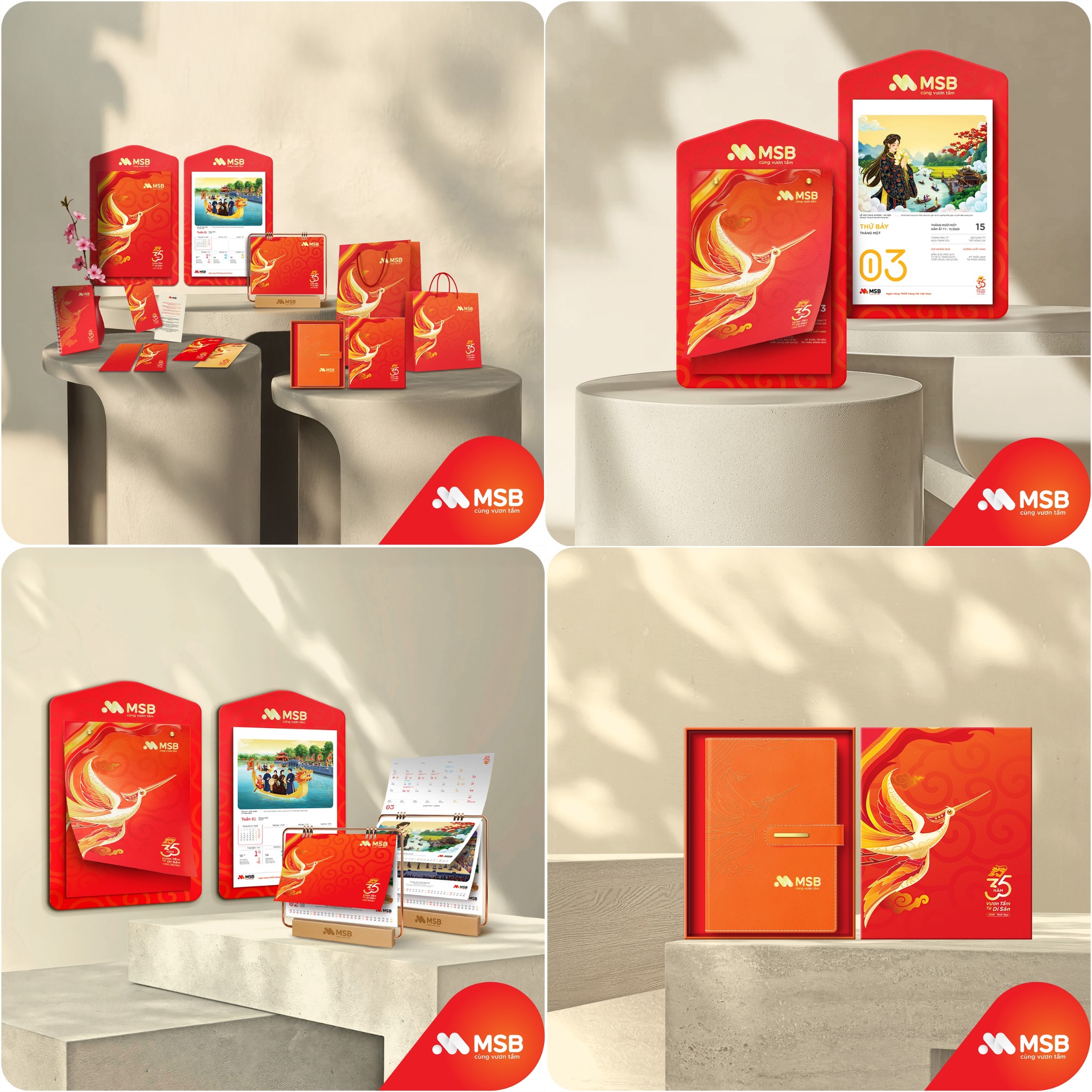 Bộ sưu tập lịch ngân hàng MSB 2026 Bộ sưu tập lịch ngân hàng MSB 2026