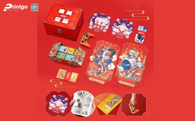 Hộp quà tết độc đáo kèm board game Hộp quà tết độc đáo kèm board game