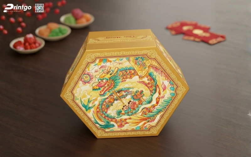 Hộp quà tết độc đáo hình lục giác, bát giác Hộp quà tết độc đáo hình lục giác, bát giác