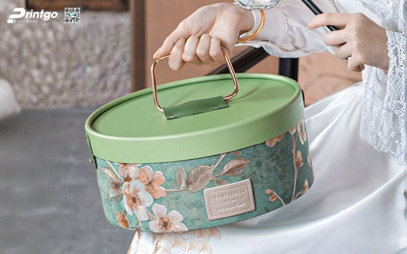 Mẫu hộp quà tết không rượu hình tròn Mẫu hộp quà tết không rượu hình tròn