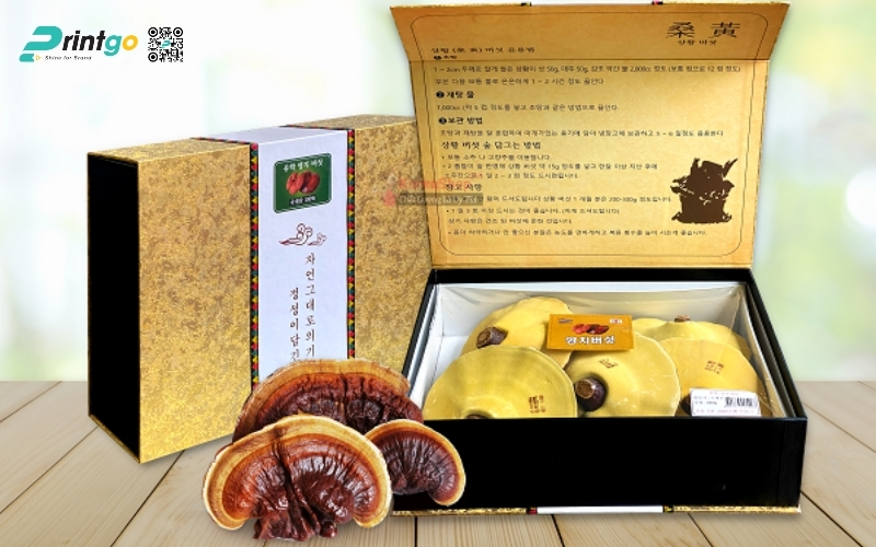 Mẫu hộp quà Tết nấm linh chi cao cấp và sang trọng nhất 2026 Mẫu hộp quà Tết nấm linh chi cao cấp và sang trọng nhất 2026