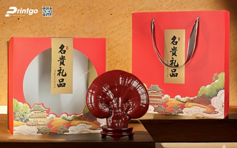 Mẫu hộp quà Tết nấm linh chi cao cấp và sang trọng nhất 2026 Mẫu hộp quà Tết nấm linh chi cao cấp và sang trọng nhất 2026