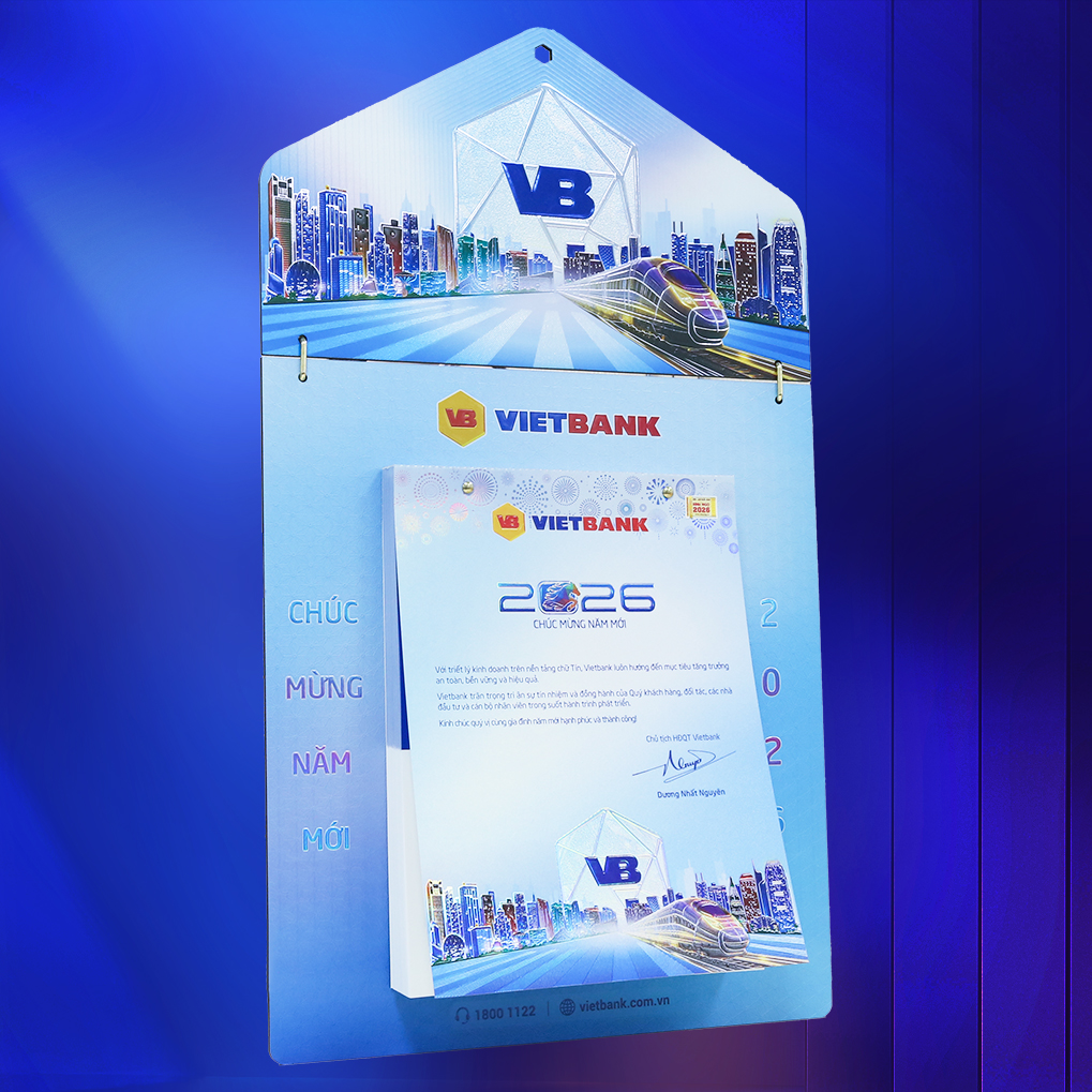Bộ sưu tập lịch ngân hàng Vietbank 2026 Bộ sưu tập lịch ngân hàng Vietbank 2026