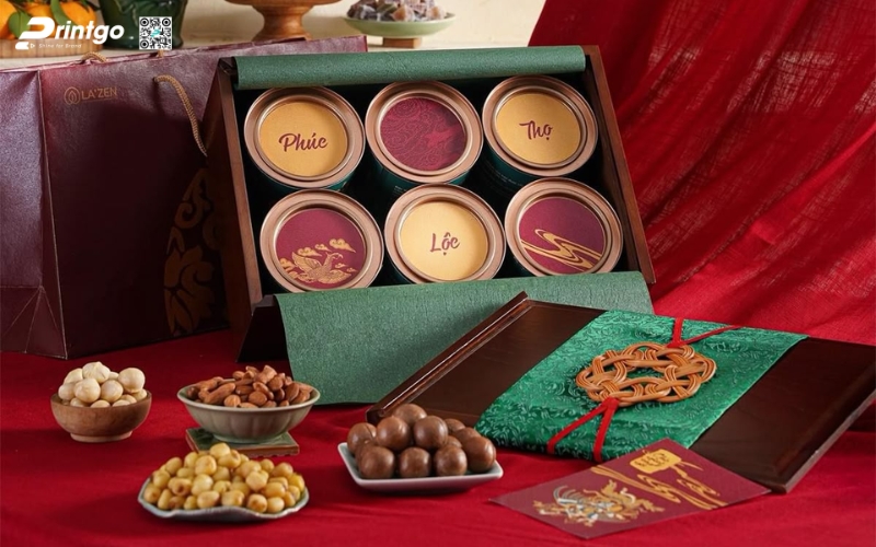 Mẫu hộp quà tết không rượu bằng gỗ Mẫu hộp quà tết không rượu bằng gỗ