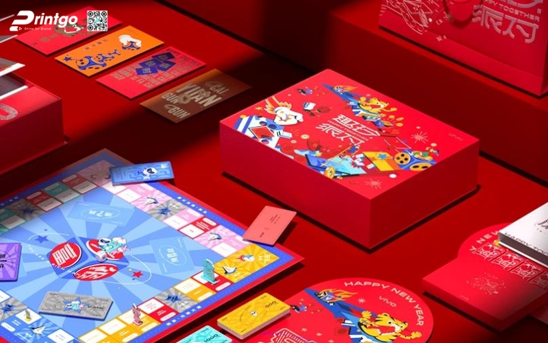 Hộp quà tết độc đáo kèm board game Hộp quà tết độc đáo kèm board game