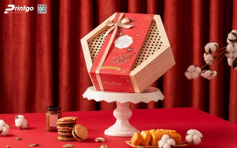 Hộp quà tết độc đáo hình lục giác, bát giác Hộp quà tết độc đáo hình lục giác, bát giác