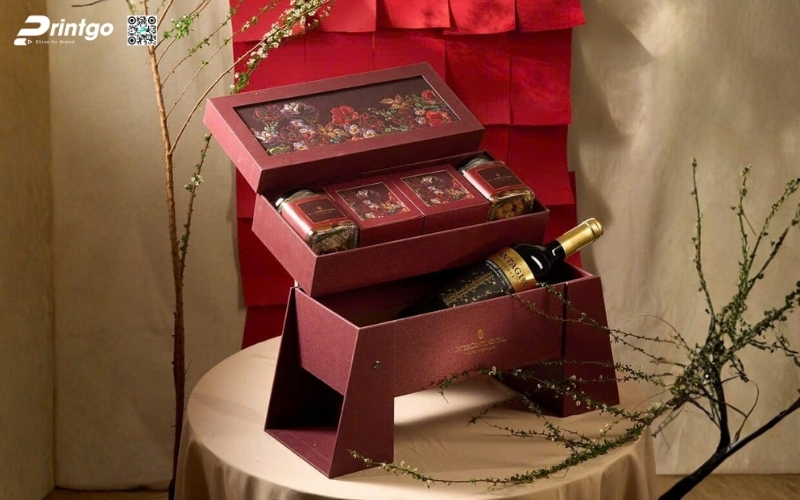 Hộp quà tết độc đáo nhiều ngăn Hộp quà tết độc đáo nhiều ngăn