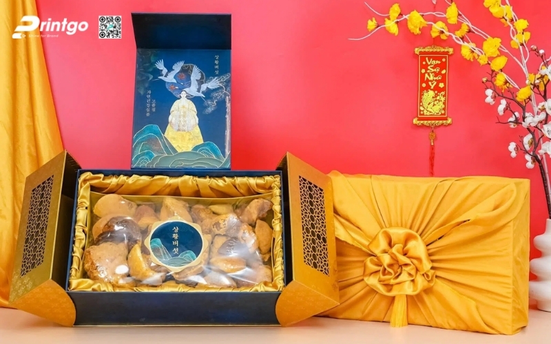 Mẫu hộp quà Tết nấm linh chi cao cấp và sang trọng nhất 2026 Mẫu hộp quà Tết nấm linh chi cao cấp và sang trọng nhất 2026