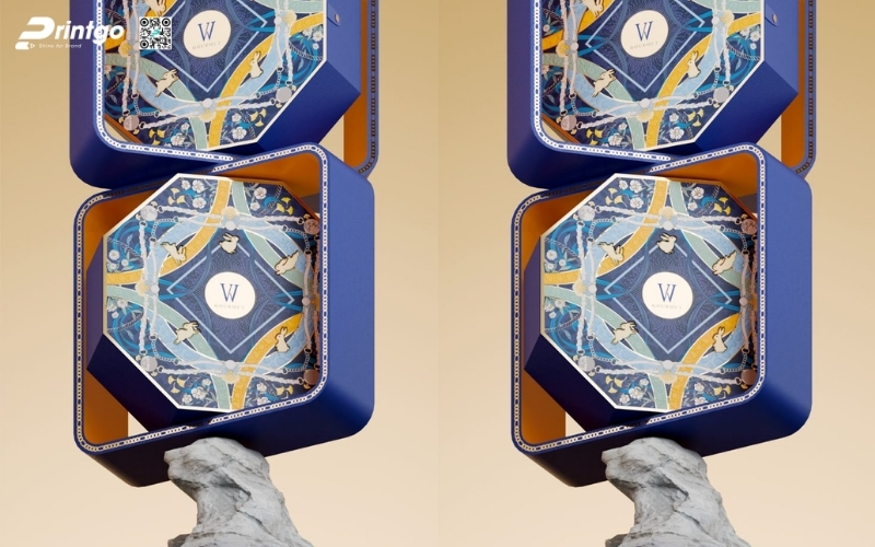 Hộp quà tết độc đáo hình lục giác, bát giác Hộp quà tết độc đáo hình lục giác, bát giác