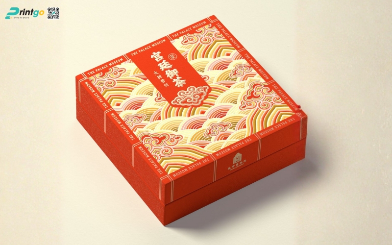 Mẫu hộp quà tết không rượu hình vuông Mẫu hộp quà tết không rượu hình vuông