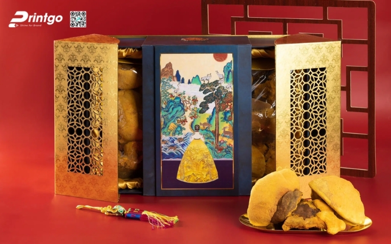 Mẫu hộp quà Tết nấm linh chi cao cấp và sang trọng nhất 2026 Mẫu hộp quà Tết nấm linh chi cao cấp và sang trọng nhất 2026