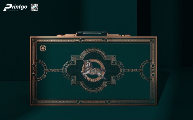 Mẫu hộp quà tết không rượu hình chữ nhật Mẫu hộp quà tết không rượu hình chữ nhật