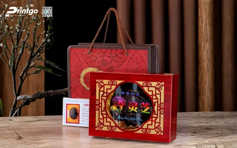 Mẫu hộp quà Tết nấm linh chi cao cấp và sang trọng nhất 2026 Mẫu hộp quà Tết nấm linh chi cao cấp và sang trọng nhất 2026
