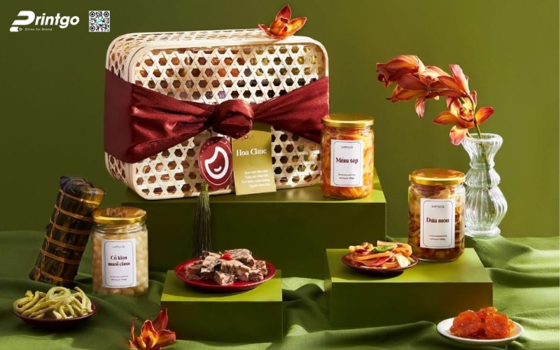 Mẫu hộp quà tết không rượu bằng gỗ Mẫu hộp quà tết không rượu bằng gỗ