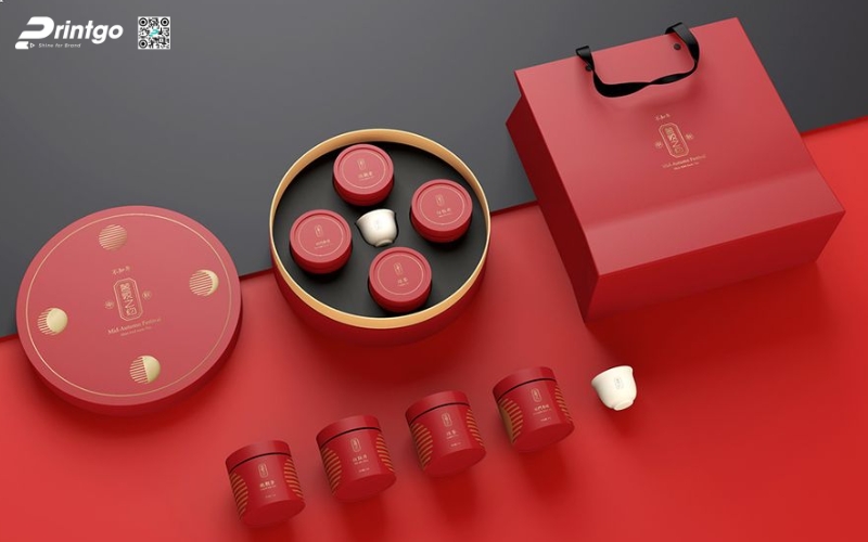 Mẫu hộp quà tết không rượu hình tròn Mẫu hộp quà tết không rượu hình tròn