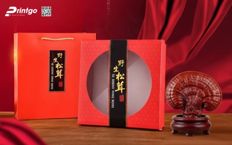 Mẫu hộp quà Tết nấm linh chi cao cấp và sang trọng nhất 2026 Mẫu hộp quà Tết nấm linh chi cao cấp và sang trọng nhất 2026