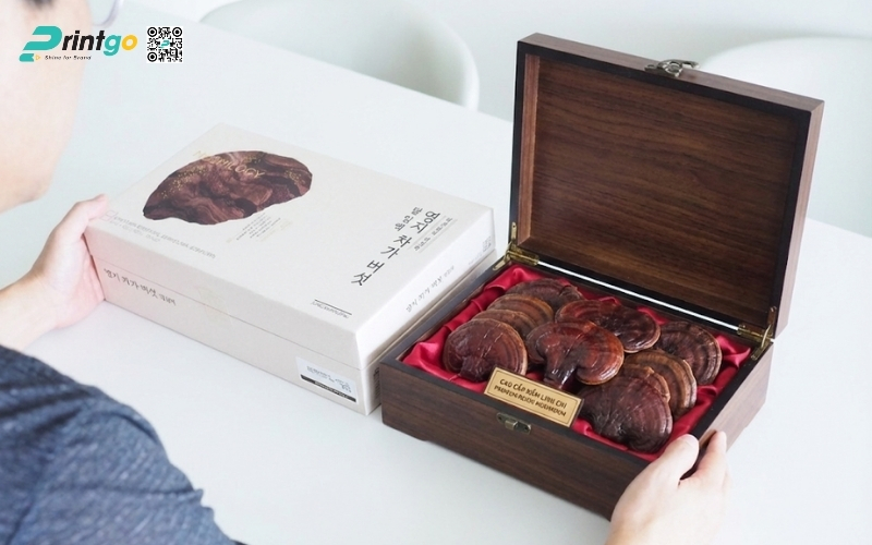 Mẫu hộp quà Tết nấm linh chi cao cấp và sang trọng nhất 2026 Mẫu hộp quà Tết nấm linh chi cao cấp và sang trọng nhất 2026