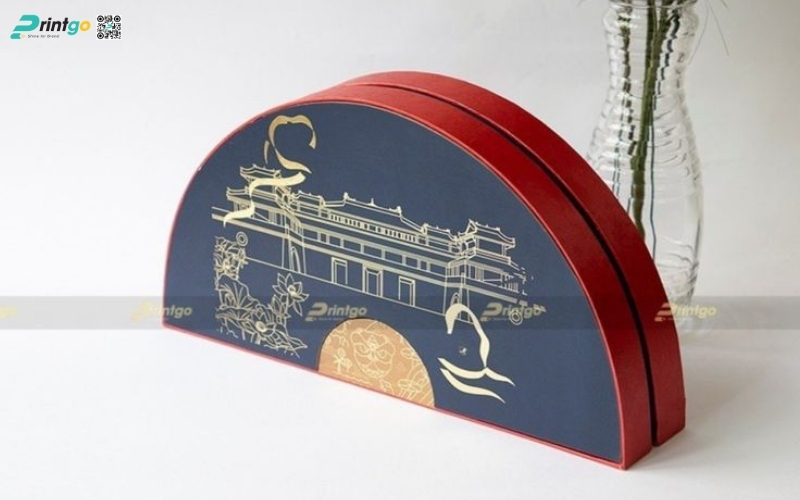 Hộp quà tết độc đáo hình bán nguyệt Hộp quà tết độc đáo hình bán nguyệt