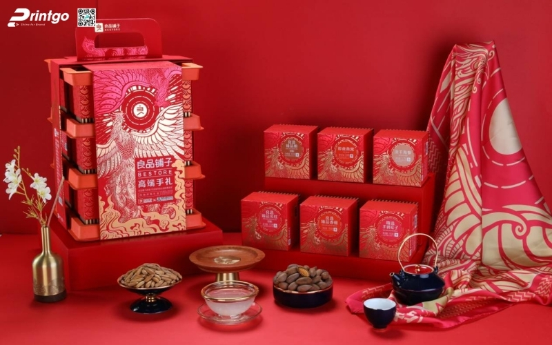 Hộp quà tết độc đáo nhiều ngăn Hộp quà tết độc đáo nhiều ngăn