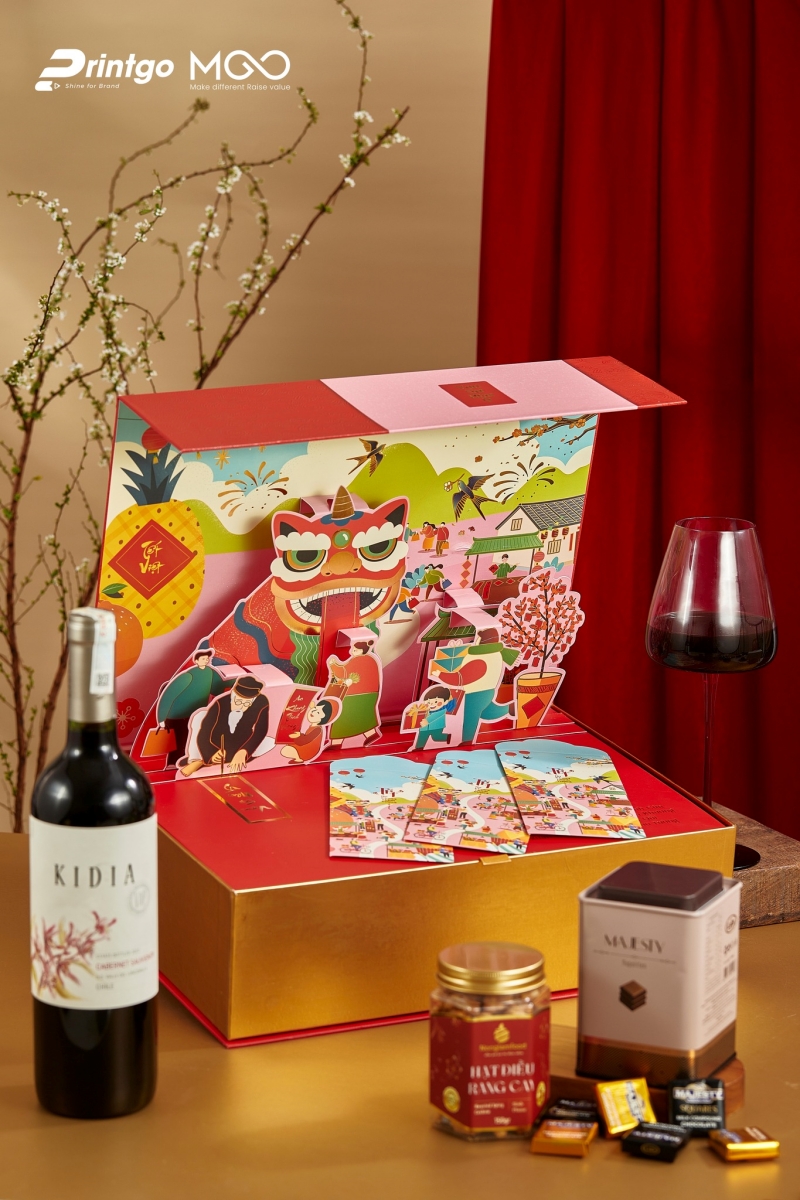 Hộp quà Tết 3D Hộp quà Tết 3D