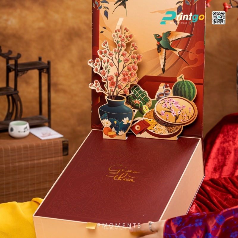 Hộp quà Tết 3D chuyên nghiệp, sáng tạo Hộp quà Tết 3D chuyên nghiệp, sáng tạo