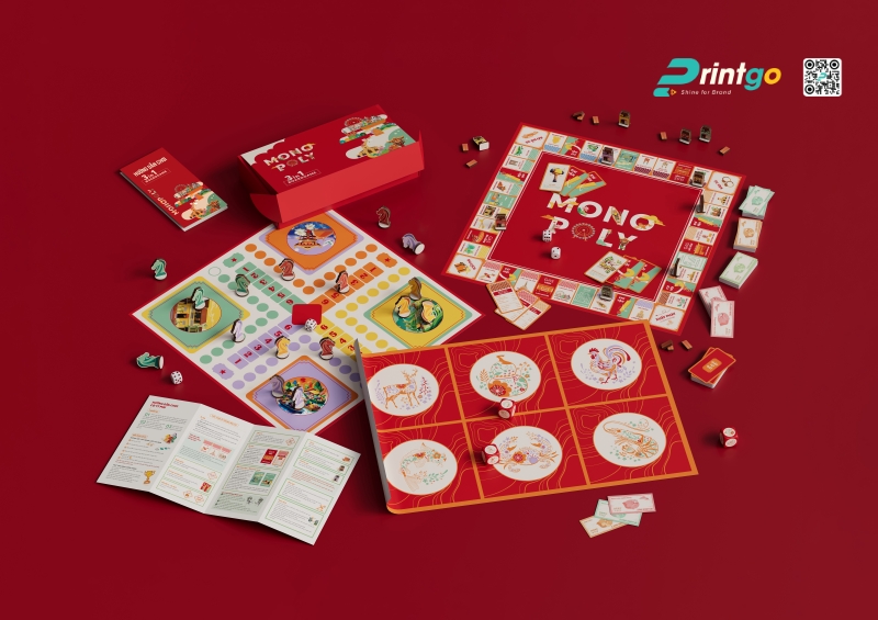 Hộp quà Tết tích hợp combo Boardgame Hộp quà Tết tích hợp combo Boardgame