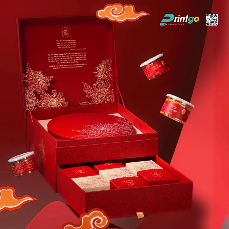 Hộp quà Tết 3D đa năng, thu hút người xem Hộp quà Tết 3D đa năng, thu hút người xem