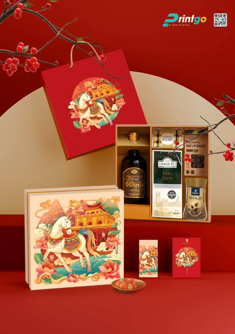 Hộp quà theo chủ đề năm Bính Ngọ sáng tạo Hộp quà theo chủ đề năm Bính Ngọ sáng tạo