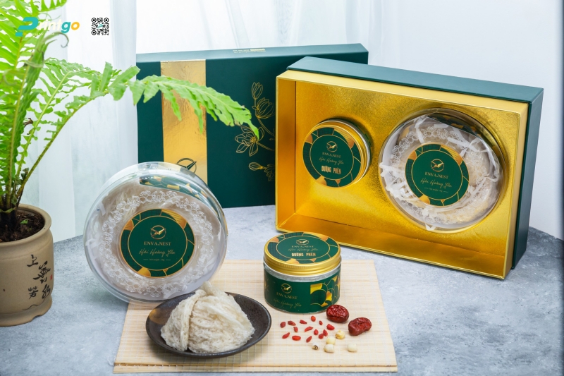 Hộp quà tết đựng yến sào Enva Nest do Printgo thiết kế và in ấn Hộp quà tết đựng yến sào Enva Nest do Printgo thiết kế và in ấn