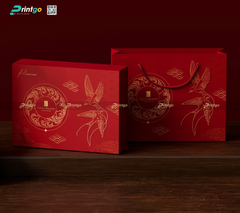 Hộp quà tết đựng yến sào do Printgo thiết kế Hộp quà tết đựng yến sào do Printgo thiết kế