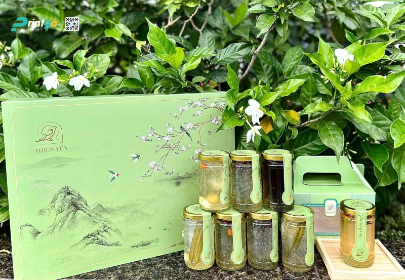 Hộp quà tết đựng yến sào Thiện Yến Hộp quà tết đựng yến sào Thiện Yến