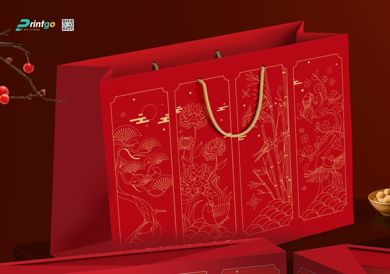 Túi giấy đựng quà tết Hiên Nhã do Printgo thiết kế và in ấn Túi giấy đựng quà tết Hiên Nhã do Printgo thiết kế và in ấn