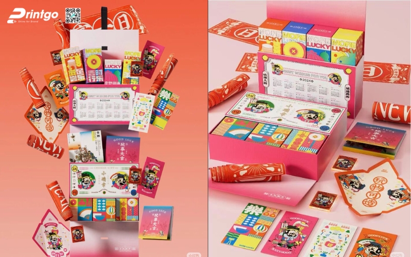 Hộp quà tết độc đáo kèm board game Hộp quà tết độc đáo kèm board game