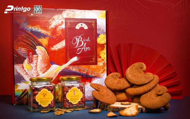 Mẫu hộp quà Tết nấm linh chi cao cấp và sang trọng nhất 2026 Mẫu hộp quà Tết nấm linh chi cao cấp và sang trọng nhất 2026