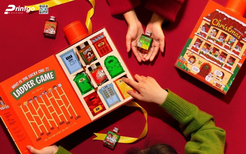Hộp quà tết độc đáo kèm board game Hộp quà tết độc đáo kèm board game