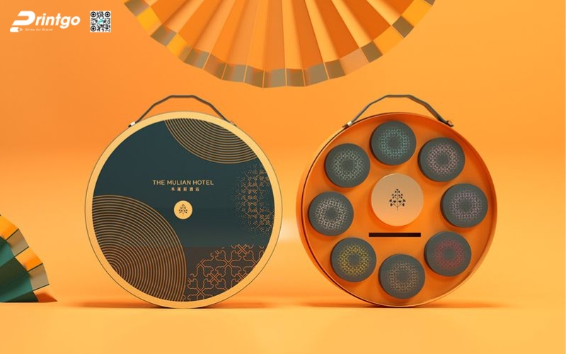 Mẫu hộp quà tết không rượu hình tròn Mẫu hộp quà tết không rượu hình tròn