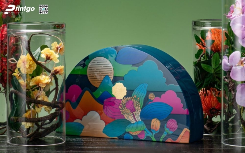 Hộp quà tết độc đáo hình bán nguyệt Hộp quà tết độc đáo hình bán nguyệt