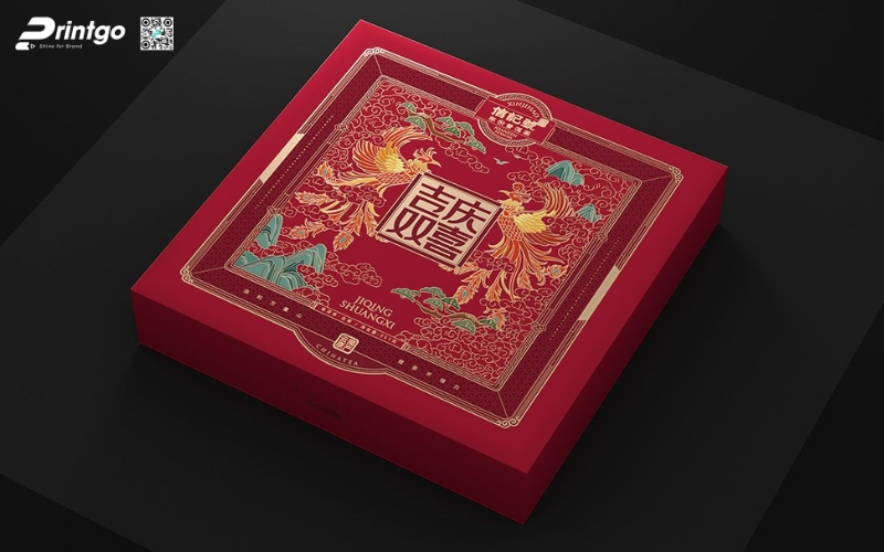 Mẫu hộp quà tết không rượu hình vuông Mẫu hộp quà tết không rượu hình vuông