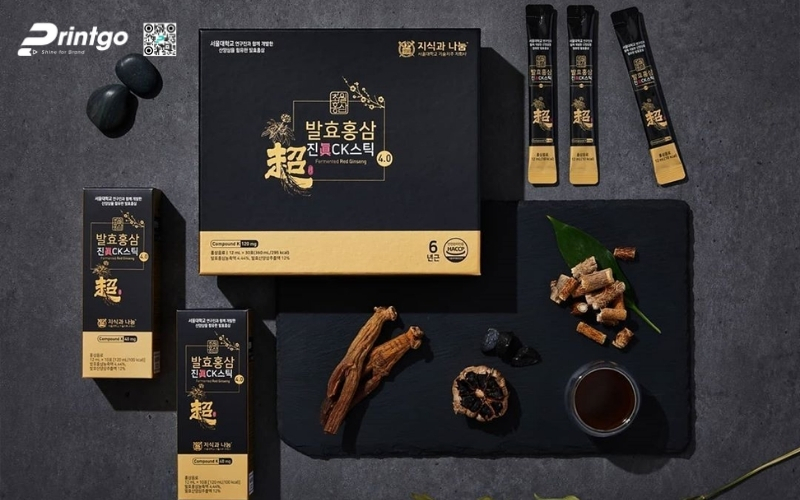 Kỹ thuật gia công và in ấn hộp quà tết nhân sâm Kỹ thuật gia công và in ấn hộp quà tết nhân sâm