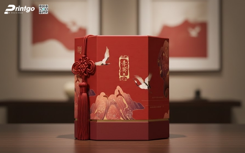 Hộp quà tết độc đáo hình lục giác, bát giác Hộp quà tết độc đáo hình lục giác, bát giác